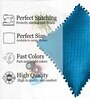 Blue Textured Velvet 16 x 16 Inches Cushion Covers (Set of 5)