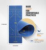Blue Thermoplastic Elastomer 72X24 Inches Anti Skid Yoga Mat