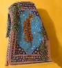 Blue Tiger Multicolor Printed Polyester 3 X 5 Feet Machine Made Carpet