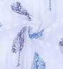Blue Abstract Tissue 7 Ft Semisheer Eyelet Door Curtains (Set of 2)