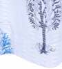 Blue Abstract Tissue 7 Ft Semisheer Eyelet Door Curtains (Set of 2)
