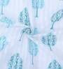 Blue Tissue Semisheer 9 Feet Eyelet Curtain (Set of 2)