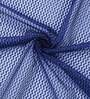 Blue Solid Tissue 7 Ft Sheer Eyelet Door Curtains (Set of 2)