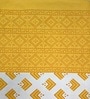 Yellow Traditional 120 TC 100% Cotton Queen Bedsheet With 2 Pillow Covers