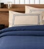 Blue Geometric 144 TC 100% Cotton King Sized Bed Sheets with 2 Pillow Covers