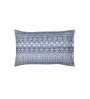 Blue Traditional 144 TC Cotton 1 King Bedsheet with 2 Pillow Cover