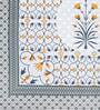 Blue Floral 180 TC Cotton Queen Sized Bed Sheets with 2 Pillow Covers