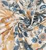 Blue Floral 180 TC Cotton Queen Sized Bed Sheets with 2 Pillow Covers