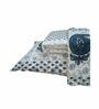 Blue Traditional 180 TC Cotton King Bedsheet with 2 Pillow Covers