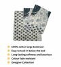 Blue Traditional 180 TC Cotton King Bedsheet with 2 Pillow Covers
