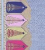 Blue Traditional 300 TC Cotton King Sized Bed Sheets with 2 Pillow Covers