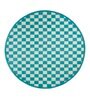 Blue Checkered Cotton 6 ft x 6 ft Hand Woven Picnic Mats
