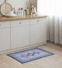 Blue Traditional Hand Woven 3 Ft X 2 Ft Dhurrie