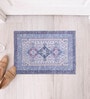 Blue Traditional Hand Woven 3 Ft X 2 Ft Dhurrie