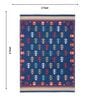 Blue Traditional Hand Woven 3 Ft X 2 Ft Dhurrie