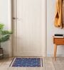 Blue Traditional Hand Woven 3 Ft X 2 Ft Dhurrie
