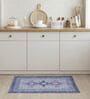 Blue Traditional Hand Woven 3 Ft X 2 Ft Dhurrie
