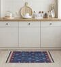 Blue Traditional Hand Woven 3 Ft X 2 Ft Dhurrie