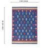 Blue Traditional Hand Woven 5 Ft X 3 Ft  Dhurrie