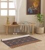 Blue Traditional Hand Woven 5 Ft X 3 Ft  Dhurrie
