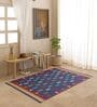 Blue Traditional Hand Woven 6 Ft X 4 Ft  Dhurrie