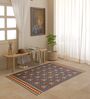 Blue Traditional Hand Woven 6 Ft X 4 Ft  Dhurrie