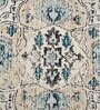 Blue Traditional Polyester 3 ft x 5 ft Machine made Carpet