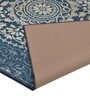 Blue Traditional Polyester 3 ft x 5 ft Machine made Carpet