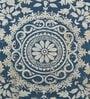 Blue Traditional Polyester 3 ft x 5 ft Machine made Carpet