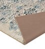 Blue Traditional Polyester 3 ft x 5 ft Machine made Carpet
