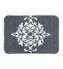 Blue Traditional Polyester 28x20 Inches AntiSkid Bath Mat