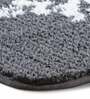Blue Traditional Polyester 28x20 Inches AntiSkid Bath Mat
