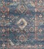Blue Traditional Polypropylene 4 ft x 6 ft Machine Made Carpet