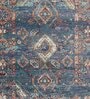Blue Traditional Polypropylene 4 ft x 6 ft Machine Made Carpet