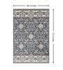 Blue Traditional PP Heatset 4 x 6 Feet  Machine -Made Carpet