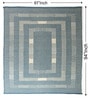 Blue Traditional Wool Hand Woven Carpet