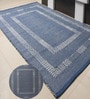 Blue Traditional Wool Hand Woven Carpet