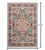 Blue Traditional Wool 6 ft x 9 ft Hand Tufted Carpet