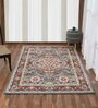 Blue Traditional Wool 6 ft x 9 ft Hand Tufted Carpet