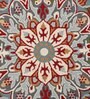 Blue Traditional Wool 6 ft x 9 ft Hand Tufted Carpet