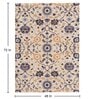 Beige Traditional Wool Blend 4' X 6' Hand Tufted Carpet