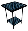 Blue Triangle Designer Metal End Table