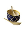 Blue Umrao Ceramic Bowl Set of 2(300ml Each)