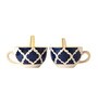 Blue Umrao Ceramic Soup Bowl Set of 2(300ml Each)
