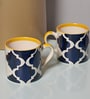Blue Umrao Coffee Cup Set of 6(190 ML Each) Microwave Safe