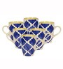 Blue Umrao Coffee Mug Set of 6 (275 ML Each) Microwave Safe Coffee Mugs