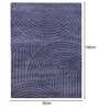 Blue Uval Modern Pile 3X5 Ft Carpet