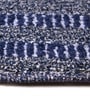 Blue Uval Modern Pile 4X6 Ft Carpet