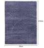Blue Uval Modern Pile 5X7 Ft Carpet