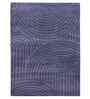 Blue Uval Modern Pile 5X7 Ft Carpet